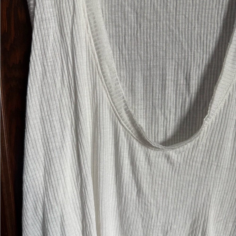 Lulu's Cream Ribbed Tank Top - Picture 3 of 3